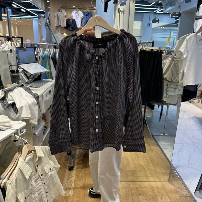 TARA東大門代購女裝新款熱賣真品時尚人氣休閑襯衫蕾絲衫TARA襯衫/蕾絲衫圖色2