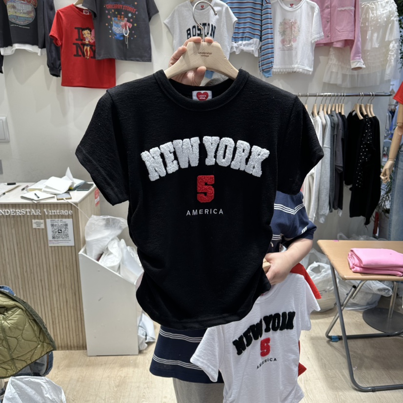 UNDERSTAR_VINTAGE東大門直郵女士新品人氣時尚休閑熱賣T恤UNDERSTAR_VINTAGET恤圖色2