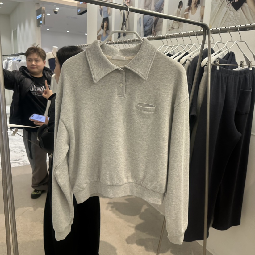 MARAN-P韓國直郵女裝新款職業時尚熱賣推薦休閑衛衣紐扣MARAN衛衣圖色1