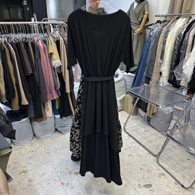 MARIGOLD韓國代購女士新品休閑時尚推薦真品連衣裙含腰帶MARIGOLD連衣裙