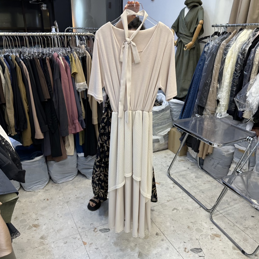 MARIGOLD韓國代購女士新品休閑時尚推薦真品連衣裙含腰帶MARIGOLD連衣裙圖色1