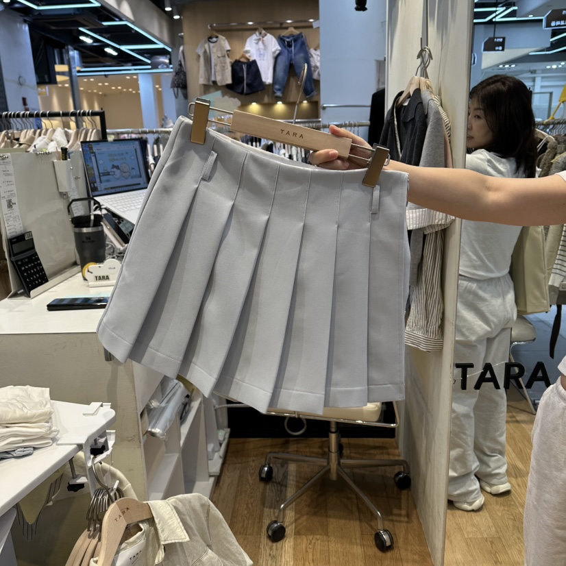 TARA東大門代購女裝新品真品時尚休閑26春夏職業裙褲寬松TARA裙褲圖色1