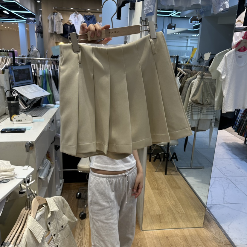 TARA東大門代購女裝新品真品時尚休閑26春夏職業裙褲寬松TARA裙褲圖色2