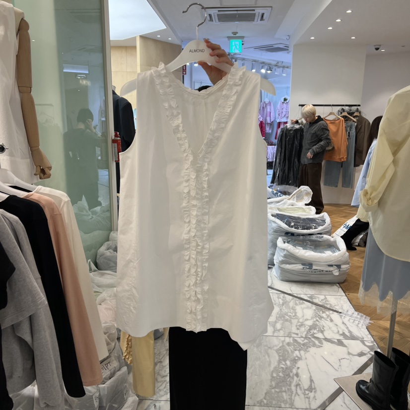 ALMOND韓國直郵女士新款職業26春夏真品休閑時尚吊帶背心ALMOND吊帶/背心圖色1