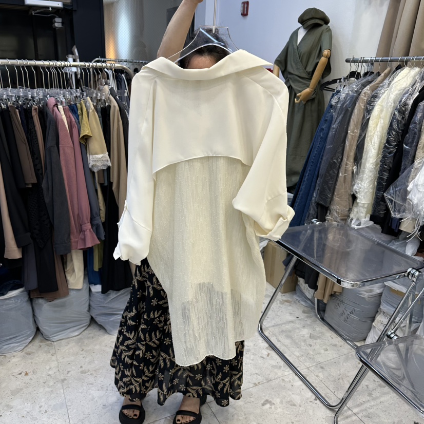 MARIGOLD韓國直郵女士新款職業人氣熱賣時尚休閑襯衫蕾絲衫MARIGOLD襯衫/蕾絲衫