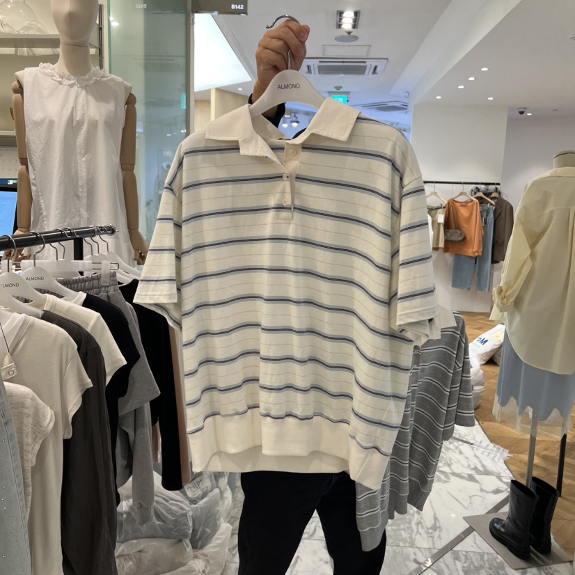 ALMOND東大門代購女士新品時尚休閑職業人氣真品熱賣推薦T恤ALMONDT恤圖色2