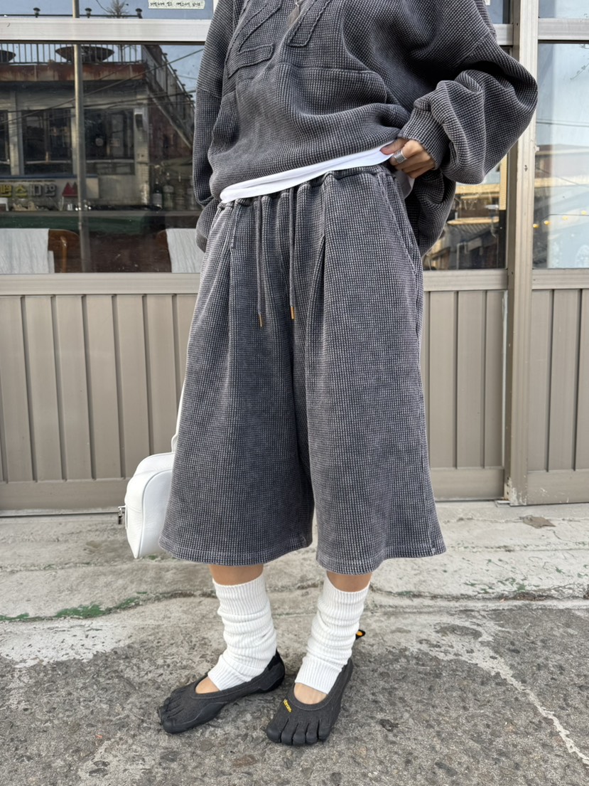 HEIL東大門直郵女士新品26春夏真品休閑熱賣人氣短褲華夫格HEIL短褲