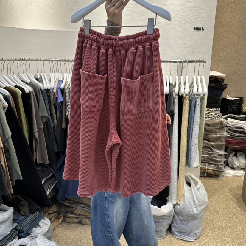 HEIL東大門直郵女士新品26春夏真品休閑熱賣人氣短褲華夫格HEIL短褲