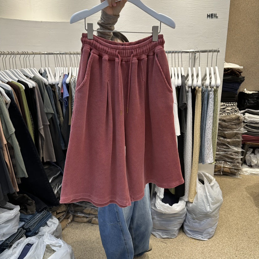 HEIL東大門直郵女士新品26春夏真品休閑熱賣人氣短褲華夫格HEIL短褲圖色1