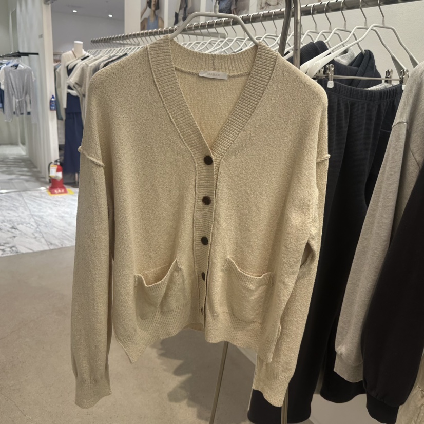 MARAN-P東大門實拍女士新品休閑真品推薦26春夏針織衫V領開衫MARAN針織衫圖色1