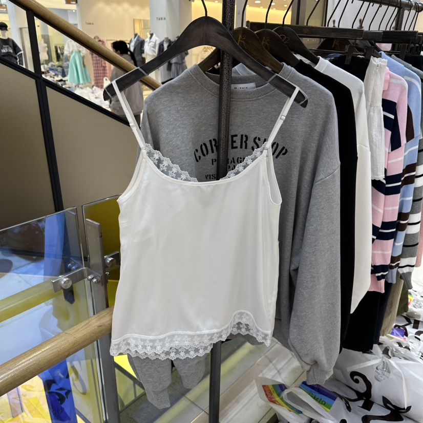 A2/D2東大門實拍女裝新品真品職業推薦時尚吊帶背心蕾絲A2/D2吊帶/背心