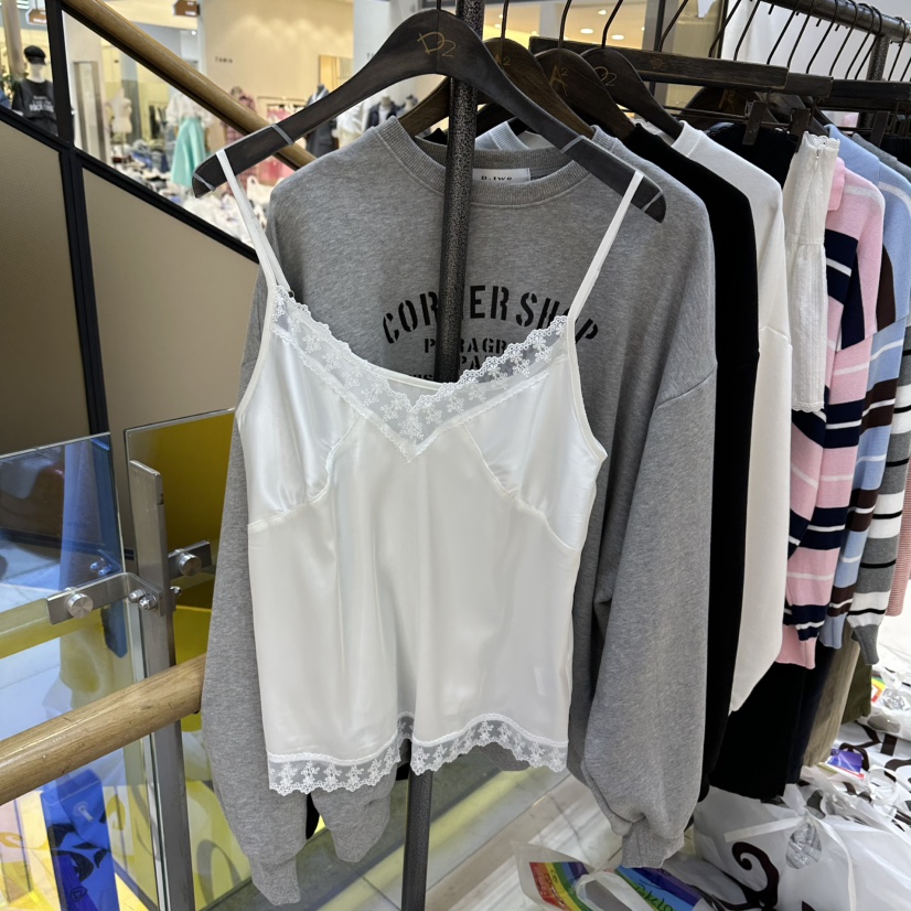A2/D2東大門實拍女裝新品真品職業推薦時尚吊帶背心蕾絲A2/D2吊帶/背心圖色1