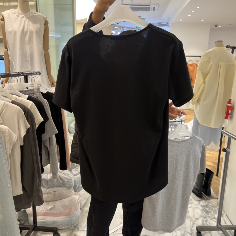 ALMOND韓國代購女裝新款人氣真品時尚熱賣26春夏休閑職業T恤ALMONDT恤
