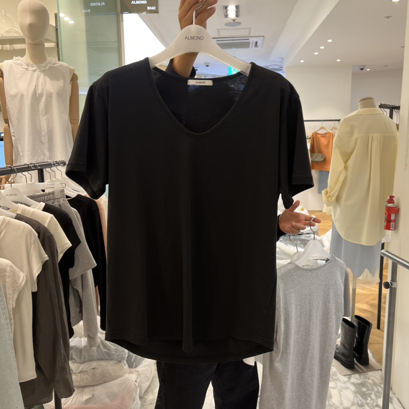 ALMOND韓國代購女裝新款人氣真品時尚熱賣26春夏休閑職業T恤ALMONDT恤圖色2