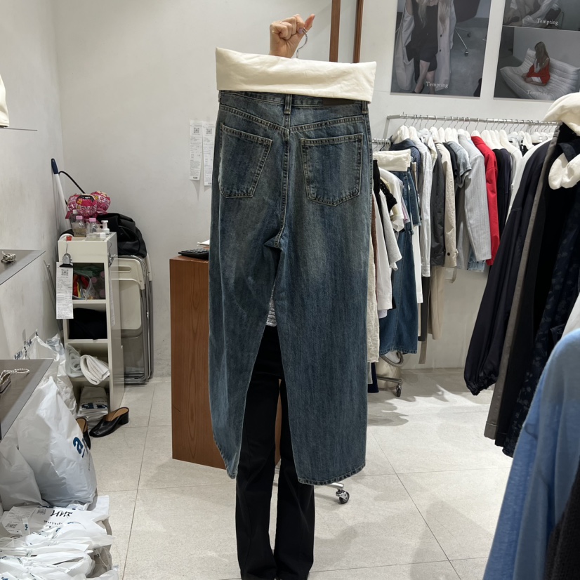 TEMPTING東大門實拍女士新款休閑時尚職業熱賣真品牛仔褲TEMPTING牛仔褲