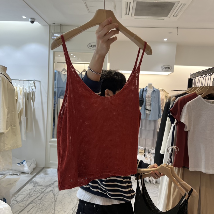 LA MAGIE FEMME東大門實拍女裝新品休閑熱賣真品吊帶背心Lamagie Femme吊帶/背心