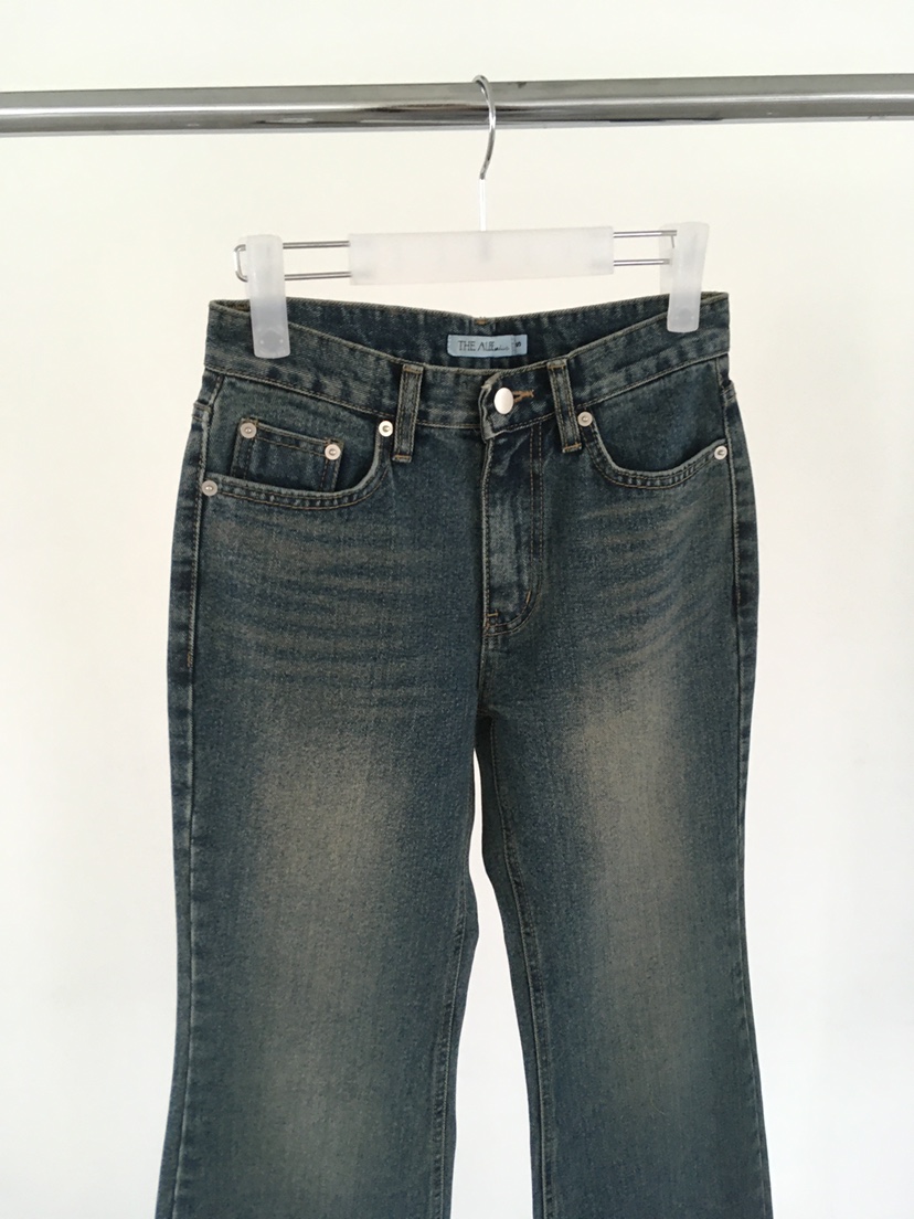 AUBE東大門直郵女士新品真品26春夏人氣職業時尚牛仔褲喇叭AUBE牛仔褲