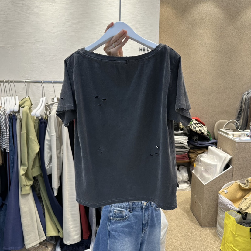 HEIL東大門直郵女裝新品人氣推薦休閑時尚26春夏職業熱賣T恤HEILT恤