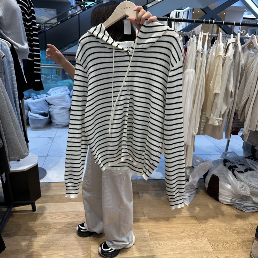 TARA韓國直郵女裝新款26春夏時尚人氣休閑針織衫不含內搭TARA針織衫圖色1