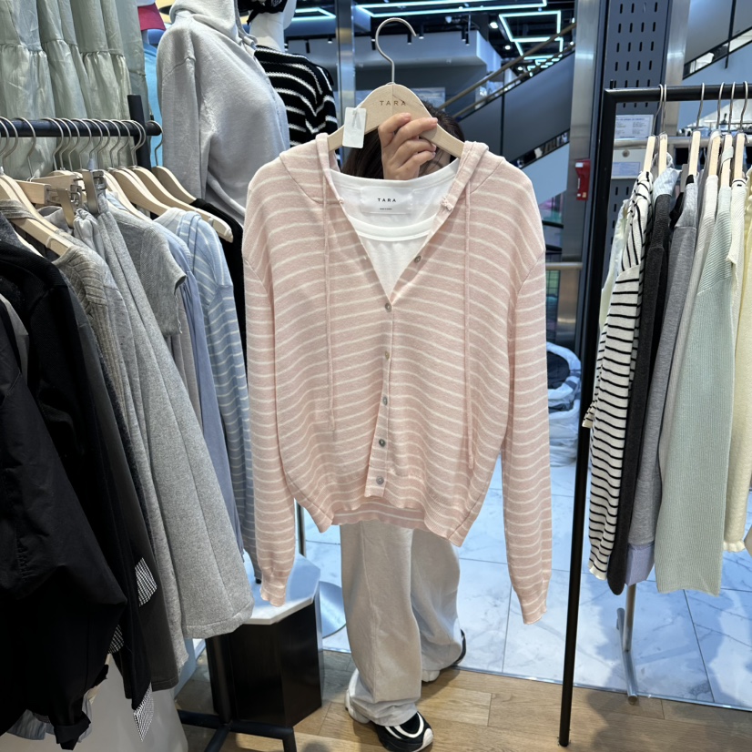 TARA韓國直郵女裝新款26春夏時尚人氣休閑針織衫不含內搭TARA針織衫圖色2不含里