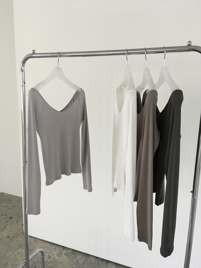 AUBE東大門直郵女裝新品職業人氣真品26春夏休閑推薦長袖T恤AUBE長袖T恤