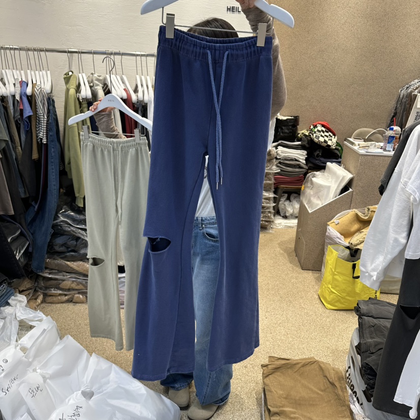 HEIL東大門代購女裝新品休閑真品26春夏熱賣休閑褲復古喇叭HEIL休閑褲圖色2