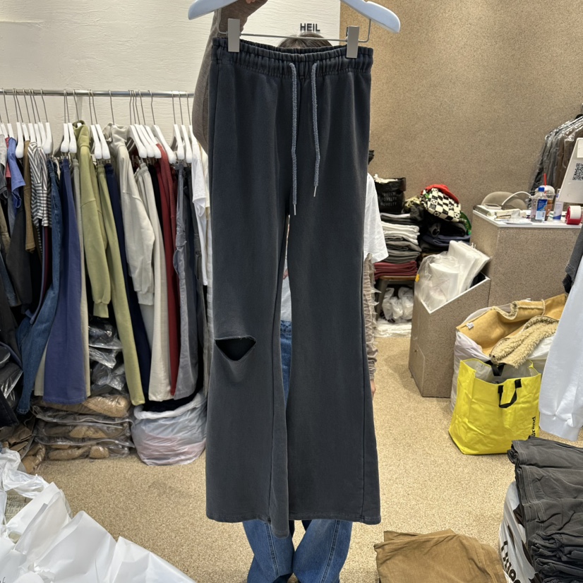 HEIL東大門代購女裝新品休閑真品26春夏熱賣休閑褲復古喇叭HEIL休閑褲圖色3