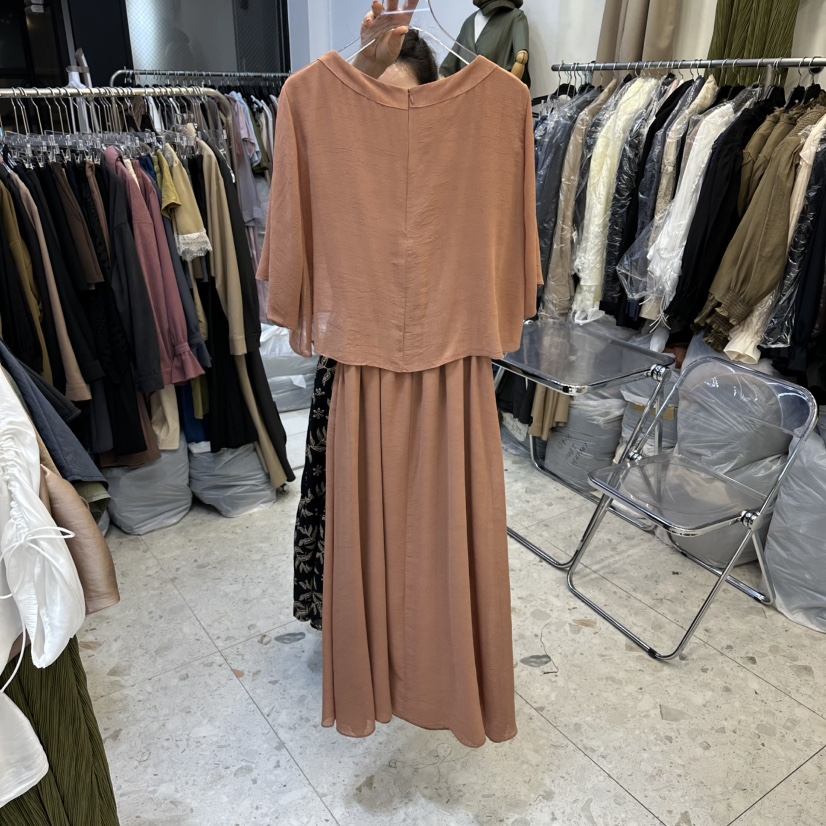 MARIGOLD東大門代購女士新品時尚真品推薦人氣連衣裙披肩MARIGOLD連衣裙