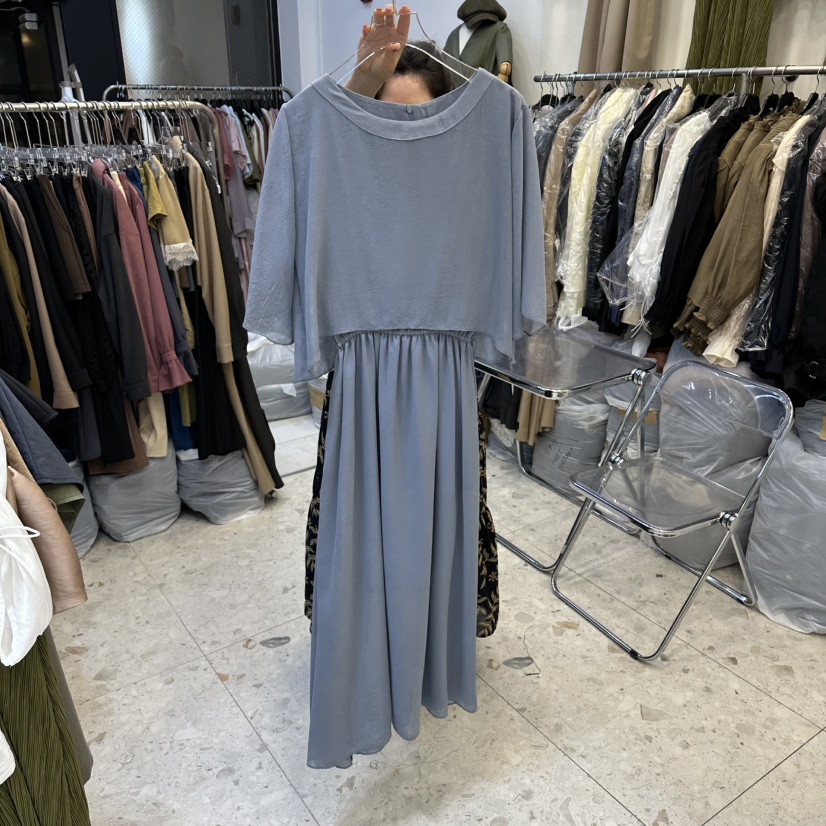 MARIGOLD東大門代購女士新品時尚真品推薦人氣連衣裙披肩MARIGOLD連衣裙圖色1