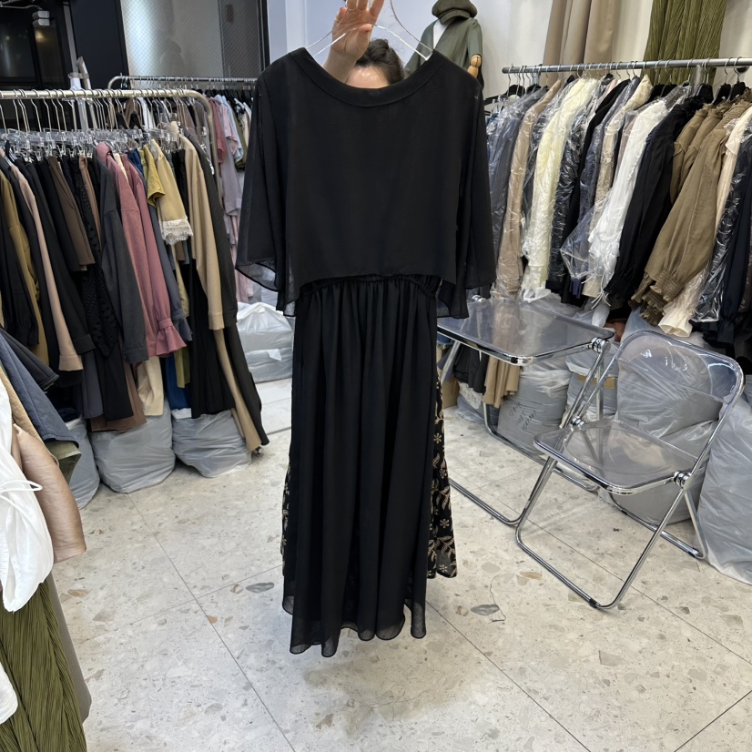 MARIGOLD東大門代購女士新品時尚真品推薦人氣連衣裙披肩MARIGOLD連衣裙圖色2