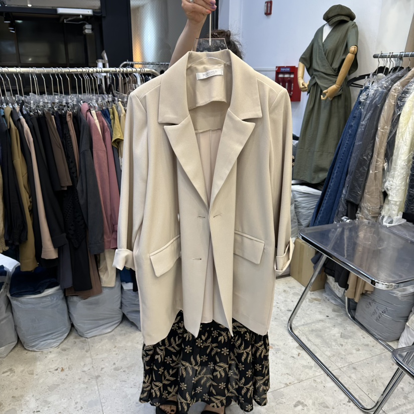 MARIGOLD韓國代購女士新品時尚休閑推薦職業真品夾克雪紡MARIGOLD夾克圖色1