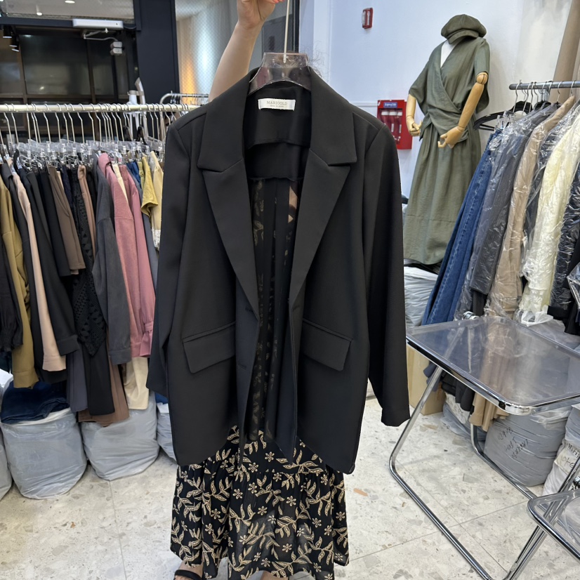 MARIGOLD韓國代購女士新品時尚休閑推薦職業真品夾克雪紡MARIGOLD夾克圖色3