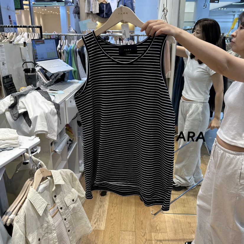 TARA韓國代購女士新款職業真品時尚推薦人氣26春夏吊帶背心TARA吊帶/背心圖色3