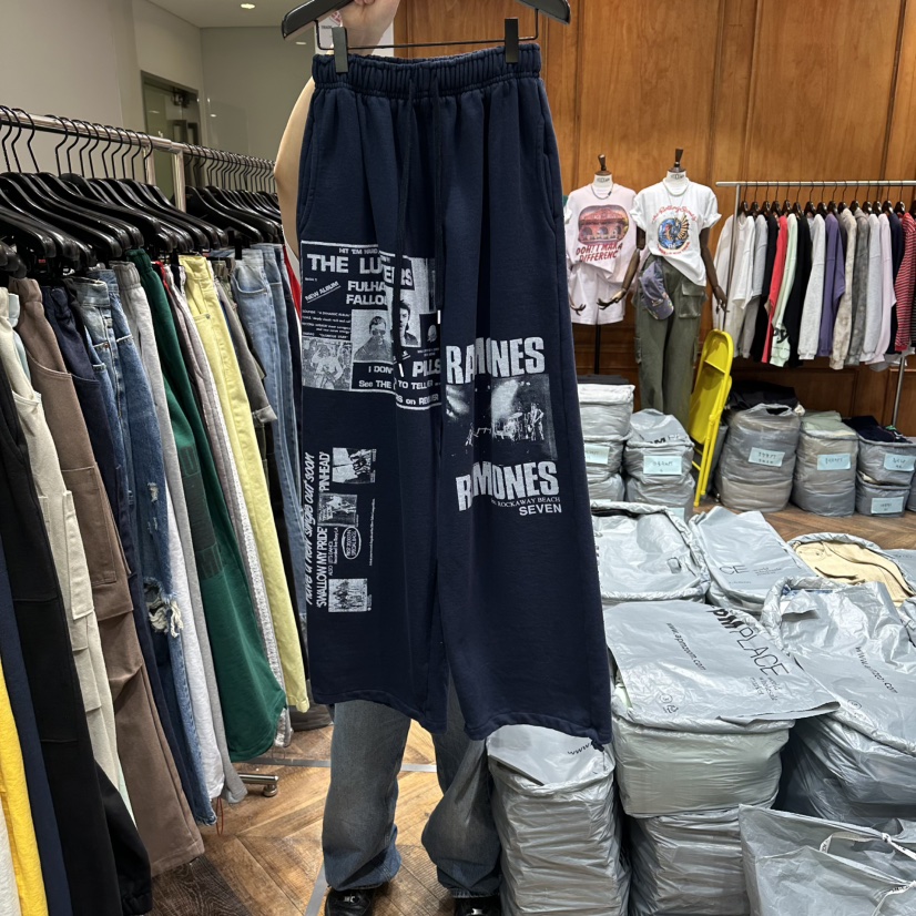 GARMENT-P東大門直郵女士新品時尚休閑26春夏真品休閑褲GARMENT休閑褲圖色4深藍色