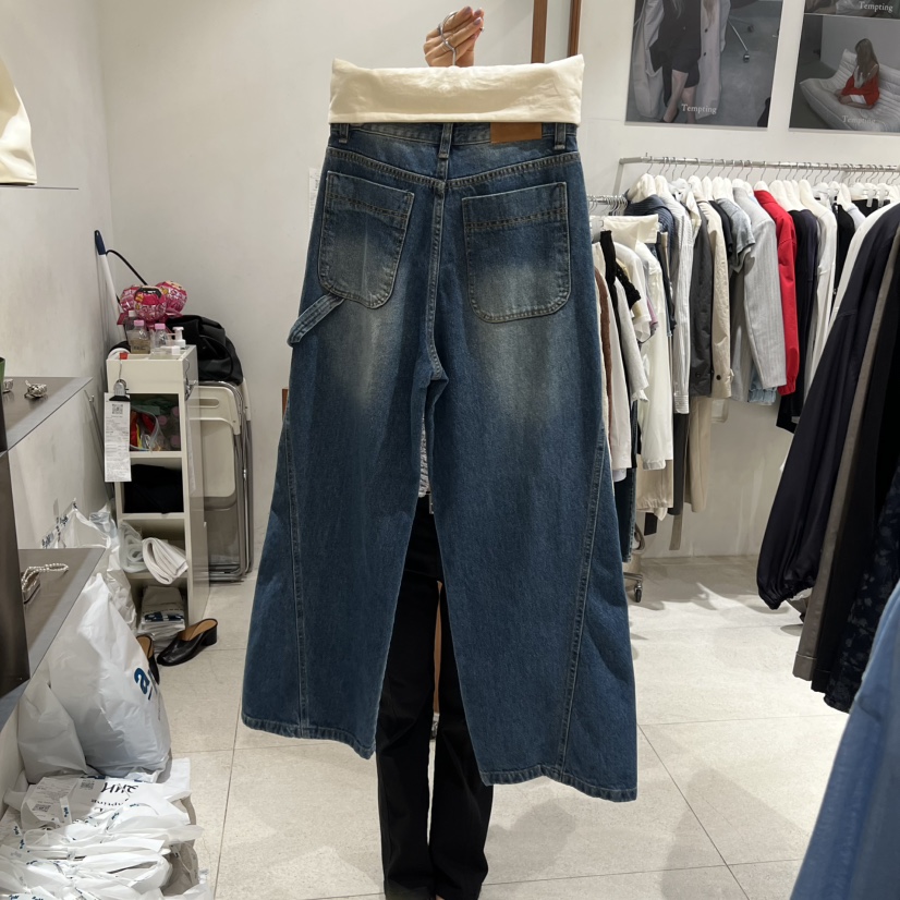 TEMPTING韓國代購女士新款休閑真品人氣職業熱賣26春夏牛仔褲TEMPTING牛仔褲