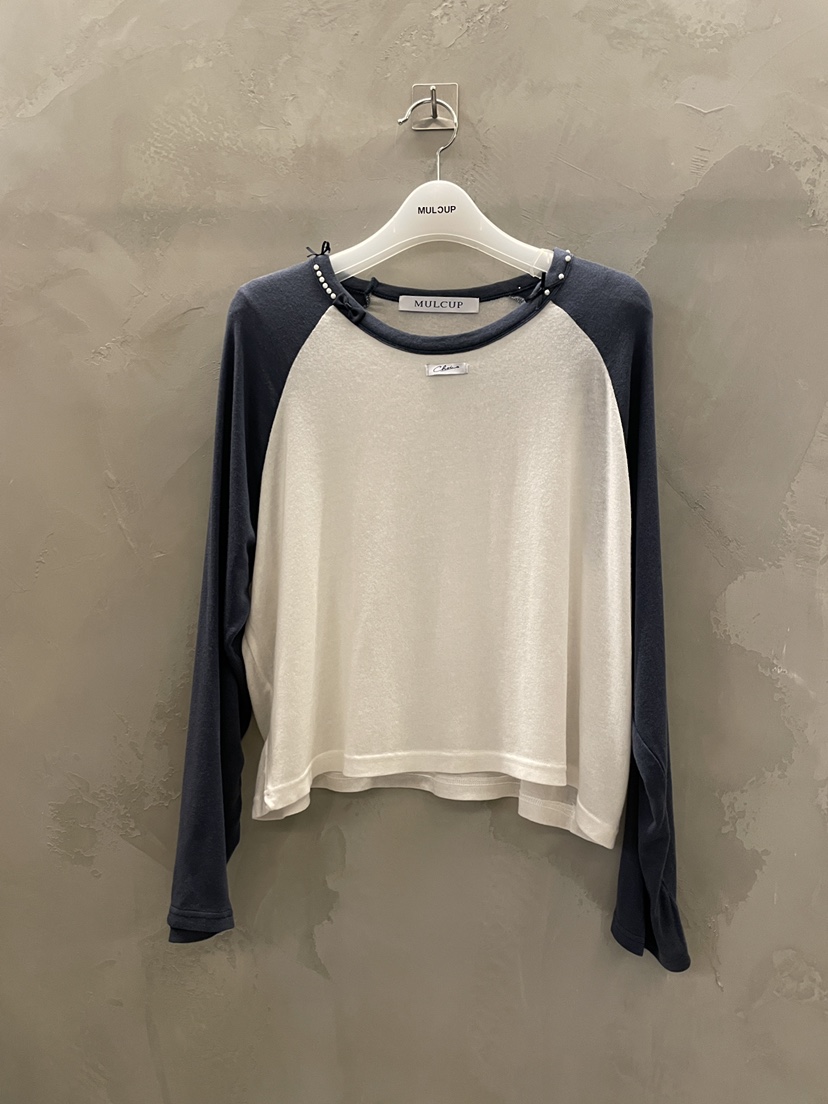 MULCUP東大門實拍女裝新款職業推薦時尚真品熱賣26春夏長袖T恤MULCUP長袖T恤圖色2深藍色