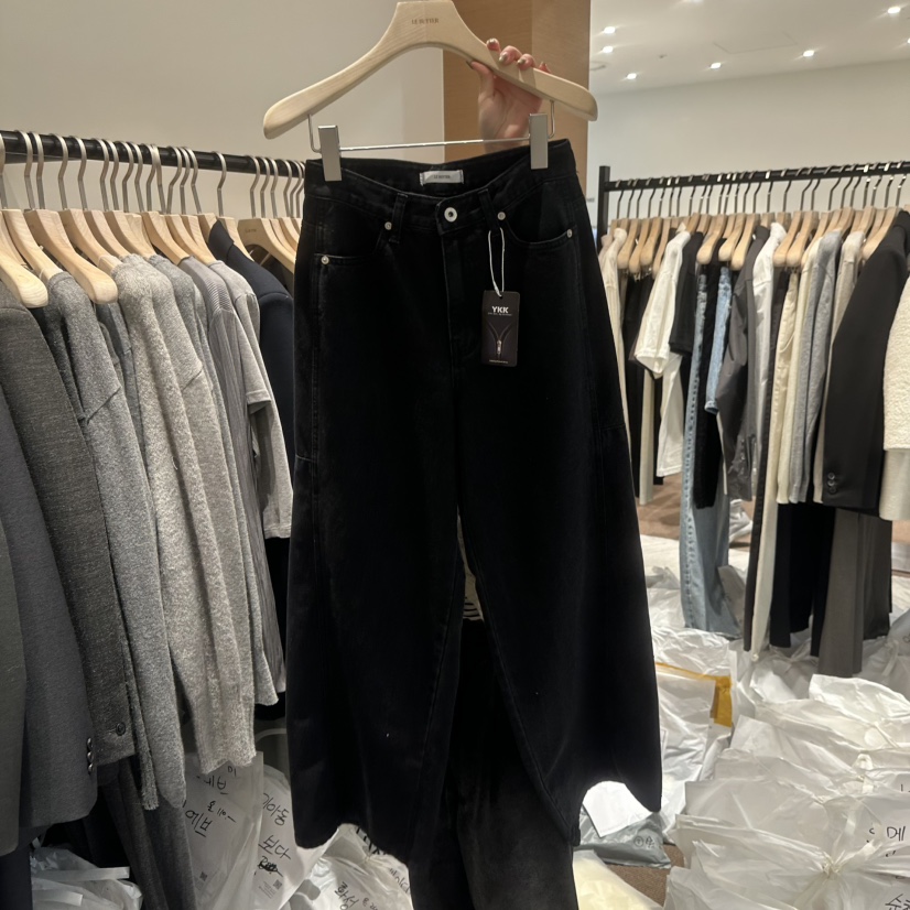 LE BUTTER東大門實拍女士新款26春夏人氣休閑真品牛仔褲LE BUTTER牛仔褲圖色2