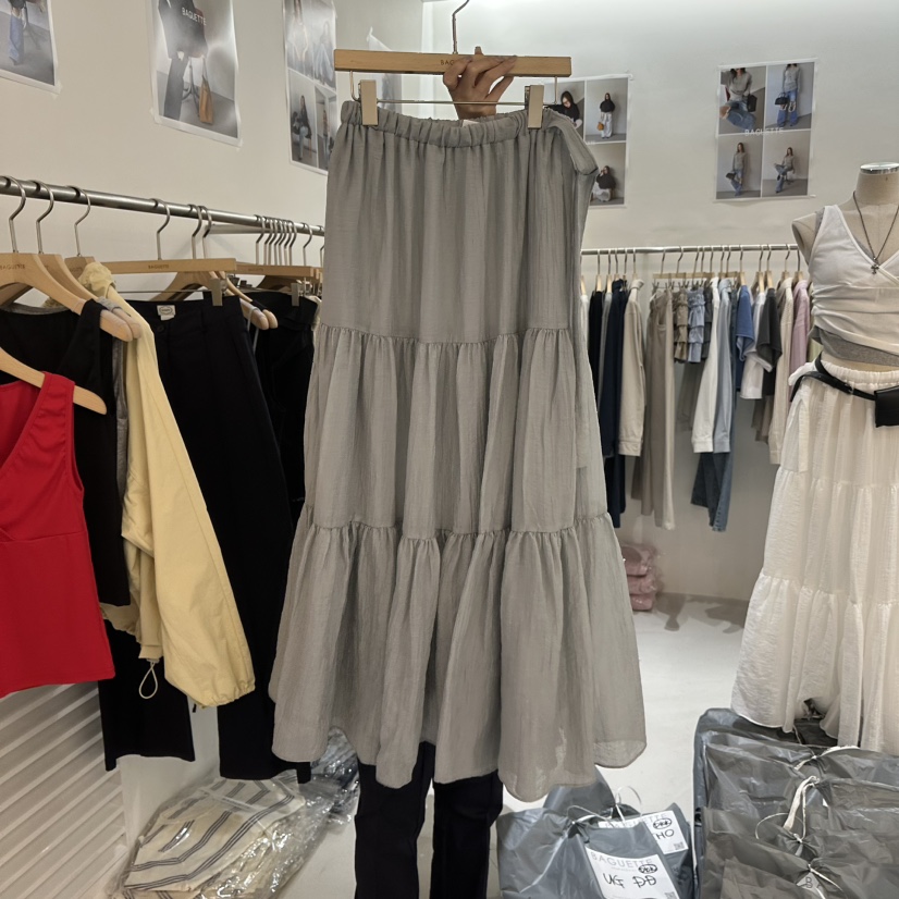 BAGUETTE-P東大門代購女裝新品真品人氣休閑26春夏推薦長裙BAGUETTE-P長裙圖色2墨綠