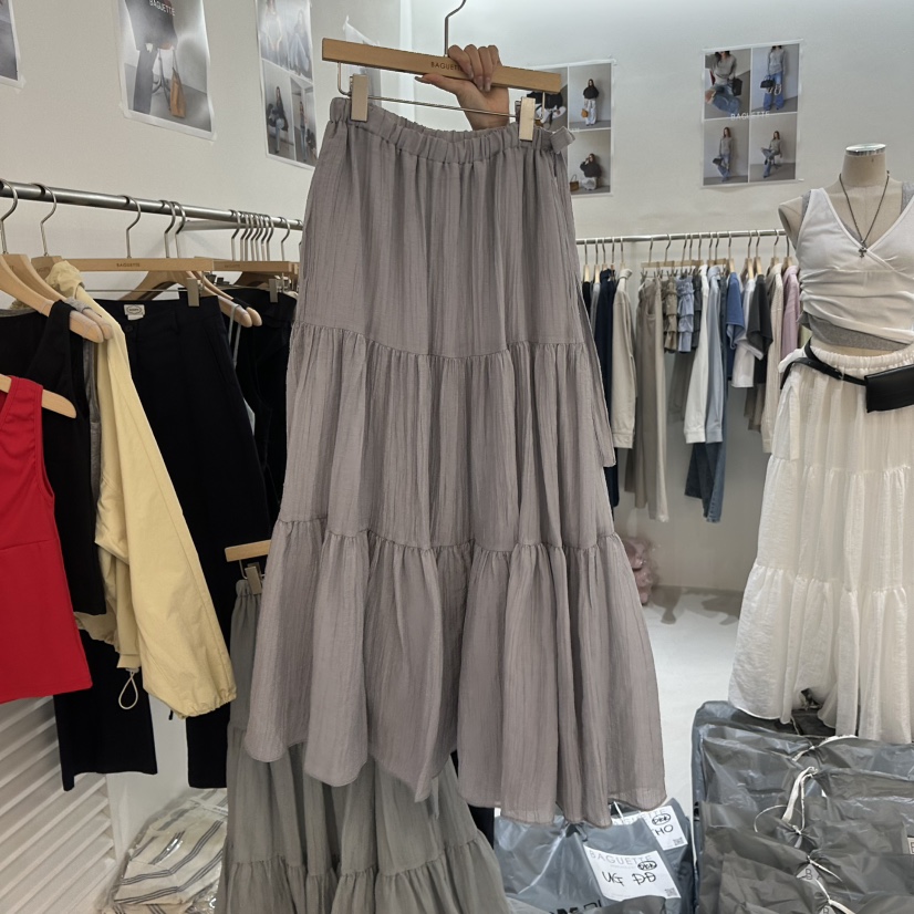 BAGUETTE-P東大門代購女裝新品真品人氣休閑26春夏推薦長裙BAGUETTE-P長裙圖色3灰色