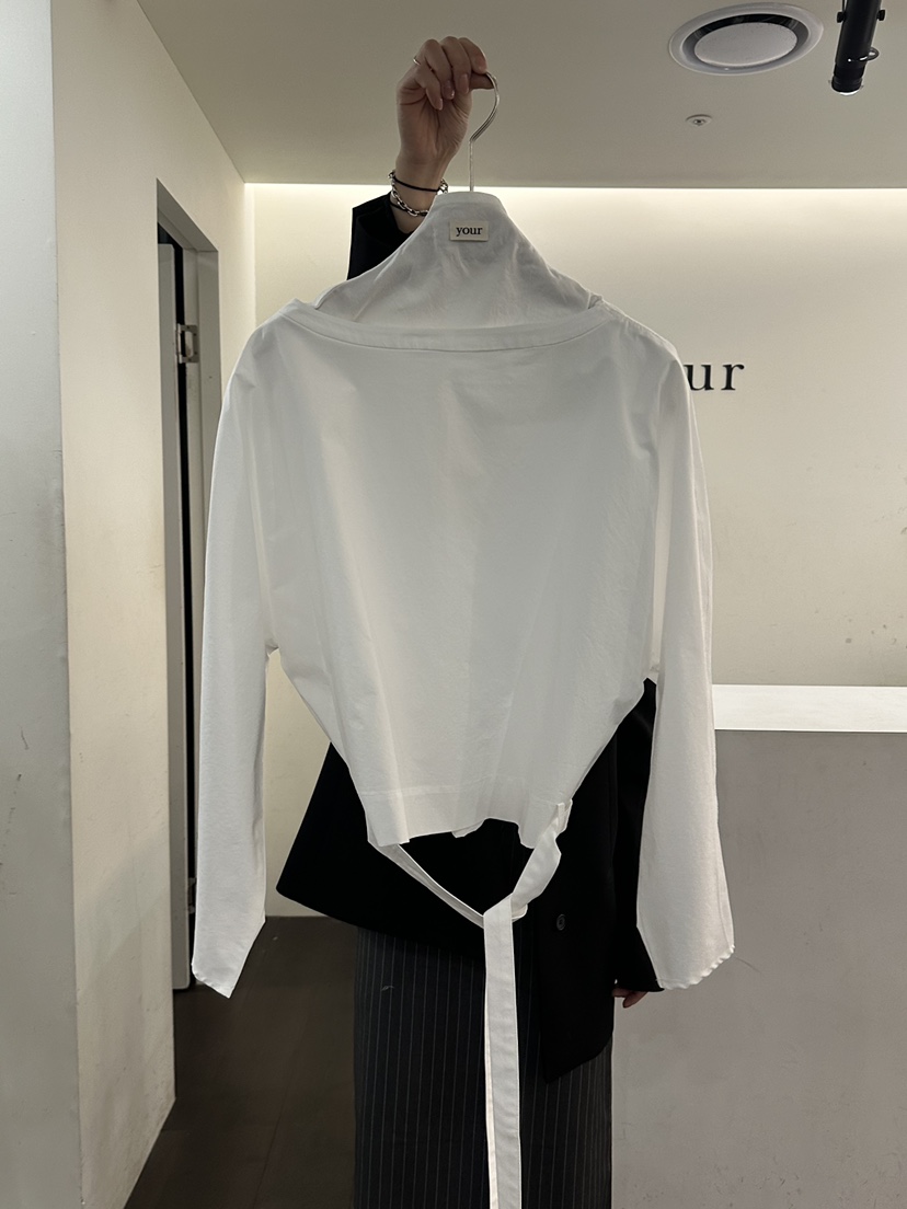 YOUR-P韓國代購女士新款職業推薦時尚26春夏襯衫蕾絲衫含腰帶YOUR-P襯衫/蕾絲衫圖色1