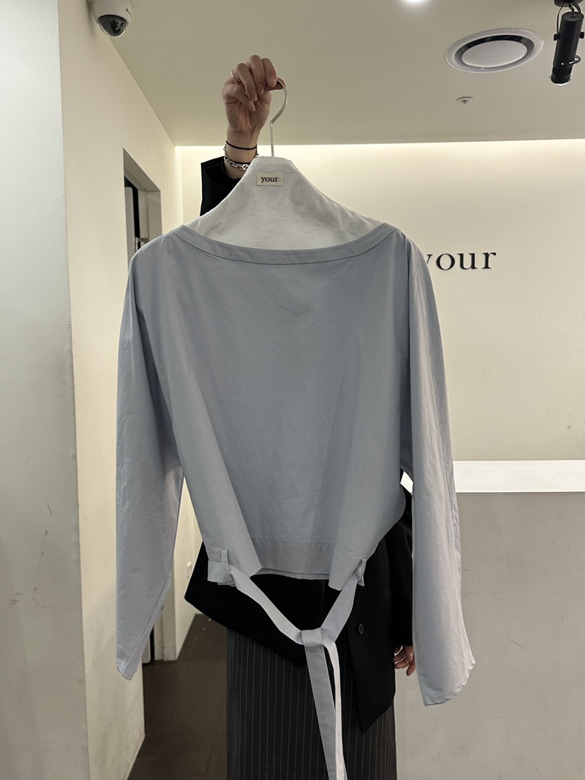 YOUR-P韓國代購女士新款職業推薦時尚26春夏襯衫蕾絲衫含腰帶YOUR-P襯衫/蕾絲衫圖色2