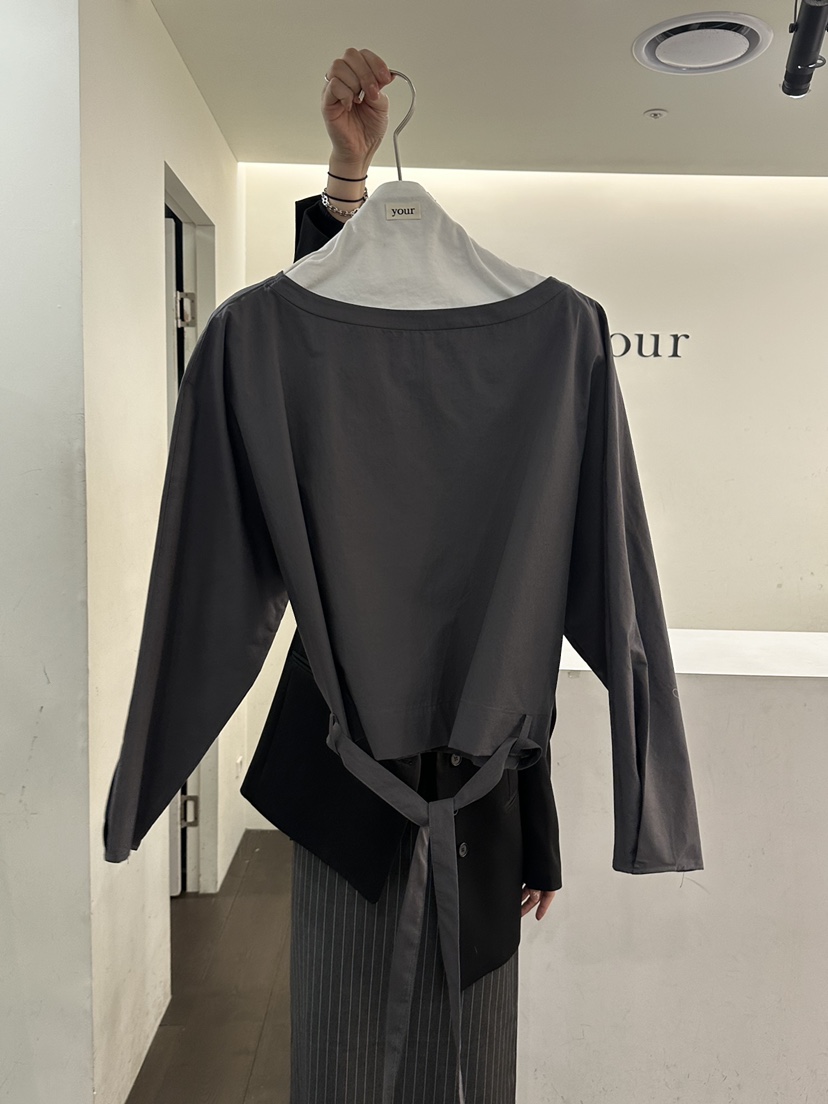 YOUR-P韓國代購女士新款職業推薦時尚26春夏襯衫蕾絲衫含腰帶YOUR-P襯衫/蕾絲衫圖色3