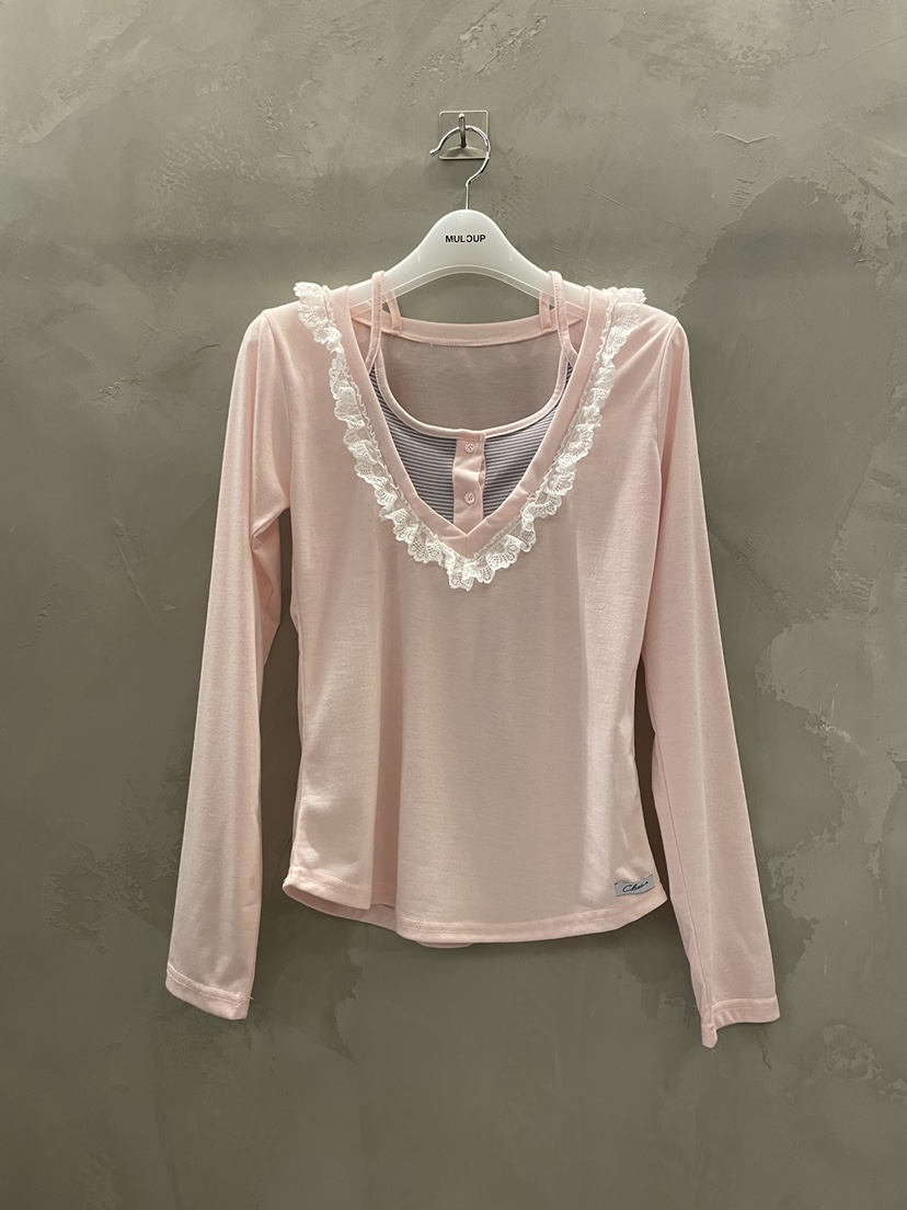 MULCUP東大門代購女裝新品職業人氣26春夏時尚真品長袖T恤MULCUP長袖T恤圖色2