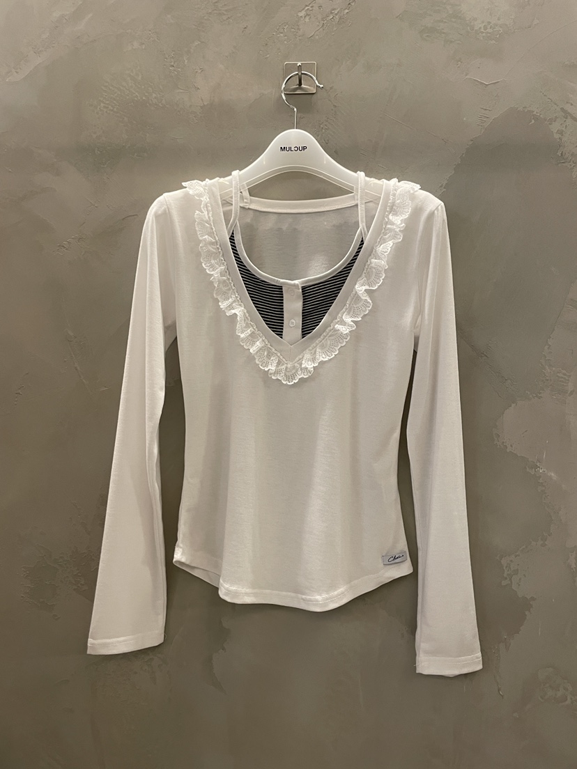 MULCUP東大門代購女裝新品職業人氣26春夏時尚真品長袖T恤MULCUP長袖T恤圖色3