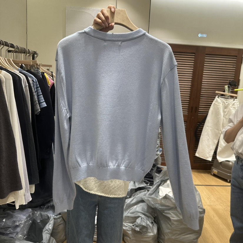 GILLI韓國代購女士新款推薦休閑職業時尚26春夏針織衫毛圈羊毛GILLI針織衫