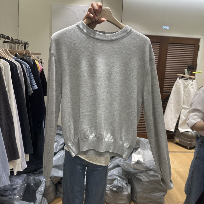 GILLI韓國代購女士新款推薦休閑職業時尚26春夏針織衫毛圈羊毛GILLI針織衫圖色2