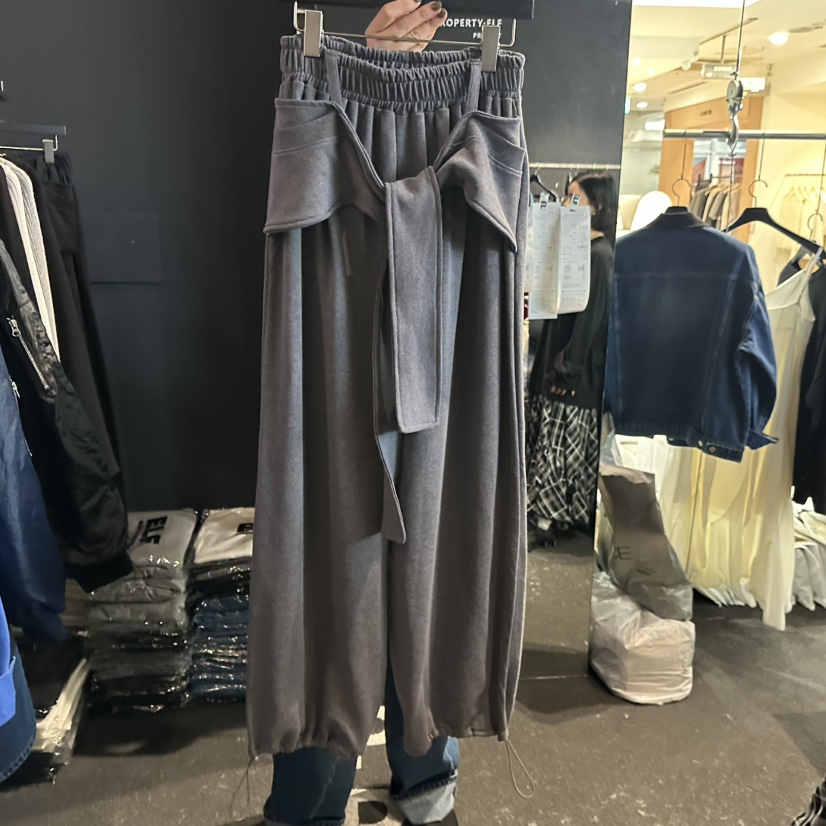 ELF-L東大門直郵女裝新款時尚真品休閑職業休閑褲含腰帶PROJECT ELF/ELF-L休閑褲圖色1