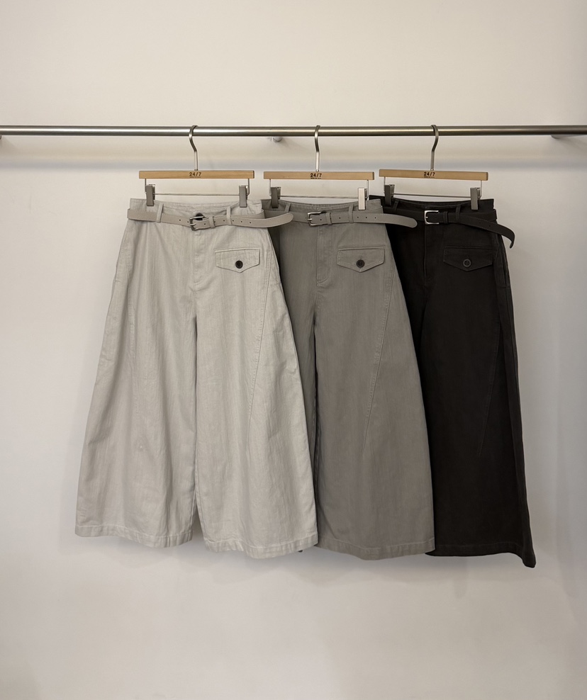 TWENTY FOUR SEVEN24-7東大門直郵女士新款真品休閑褲含腰帶短款TEWNTY FOUR SEVEN24-7休閑褲
