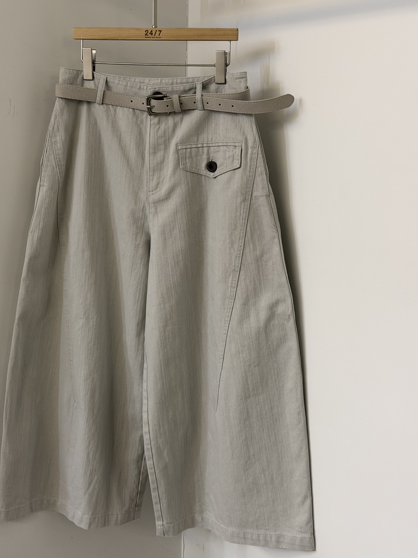 TWENTY FOUR SEVEN24-7東大門直郵女士新款真品休閑褲含腰帶短款TEWNTY FOUR SEVEN24-7休閑褲