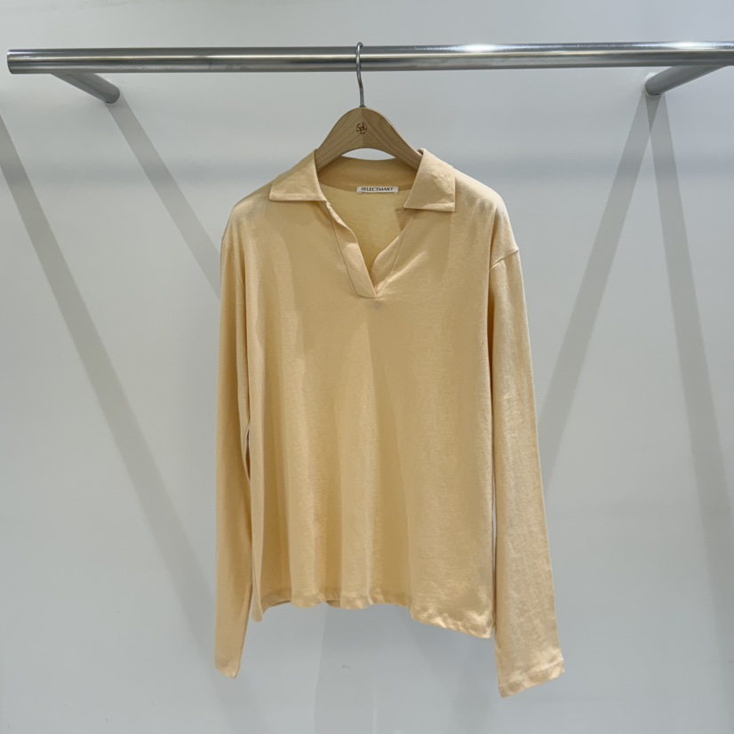 SELECT MARKET東大門代購女士新款時尚職業休閑推薦長袖T恤SELECT MARKET長袖T恤圖色4